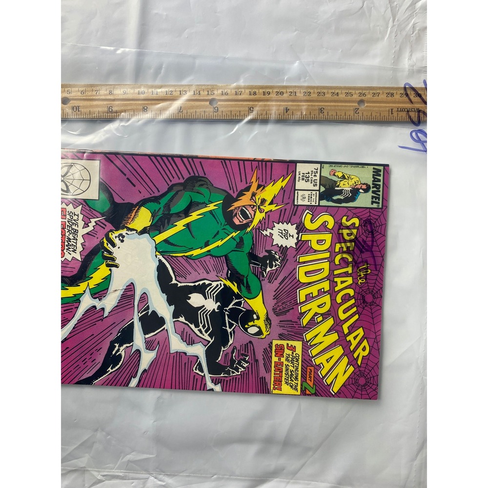 The Spectacular‎ Spider-Man Comic Book Issue 135 Marvel Comics Electro Sin